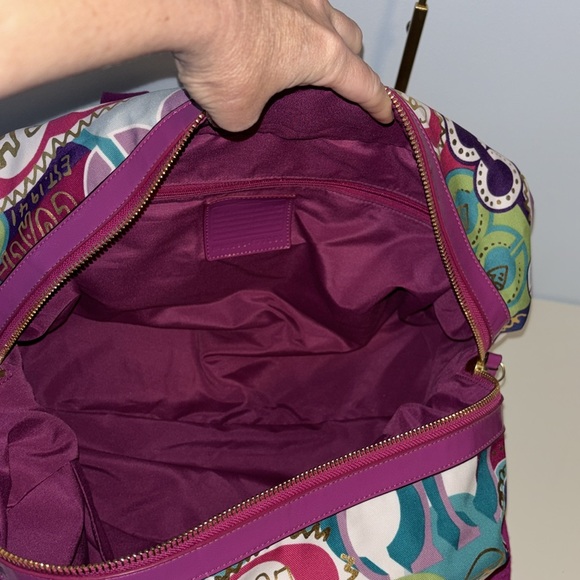 Y2K Coach Poppy Pop C Travel Weekender Bag - Picture 7 of 11